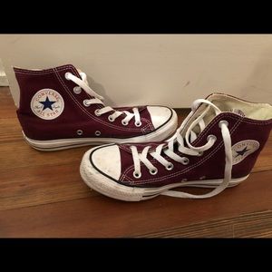 Red Converse High Tops